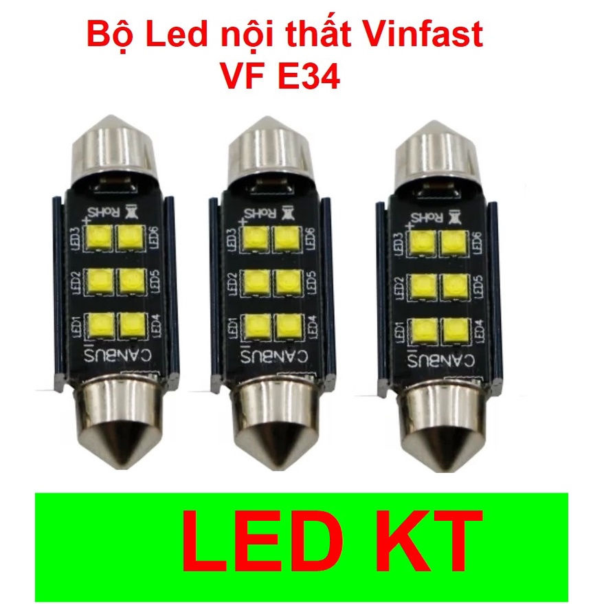 Bộ led trần nội thất Vinfast VFe34 siêu sáng chống báo lỗi canbus VFe34 ...