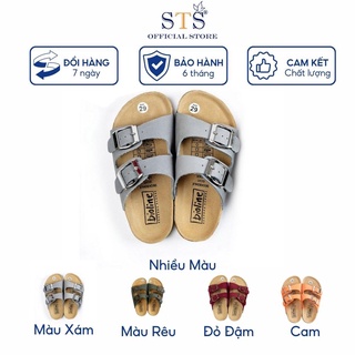 (Da bò thật 100%) Dép Trẻ Em Dép ,Bioline quai ngang đế trấu nhiều màu cho bé mã STK01