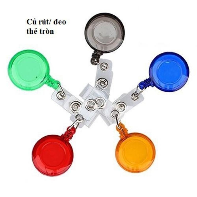 Com bo 5 Dây củ rút đeo thẻ nhiều mầu | Shopee Việt Nam