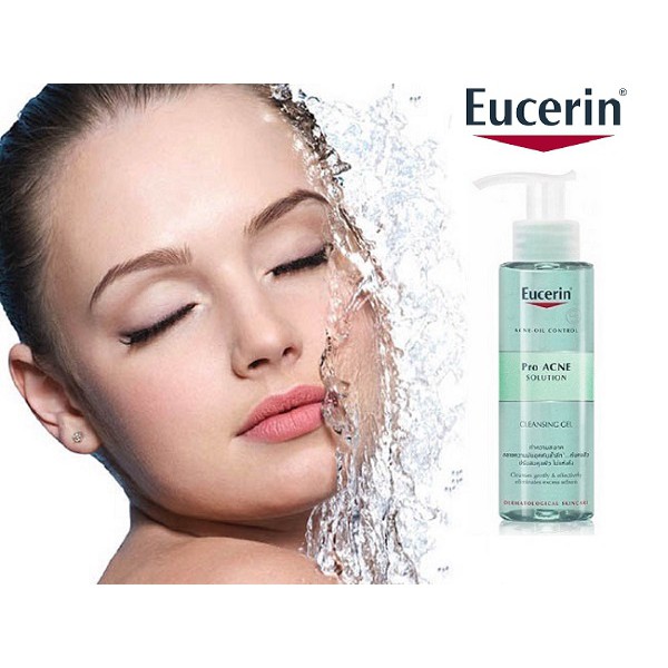 Ảnh Eucerin - Gel Rửa Mặt Cho Da Nhờn Mụn Eucerin ProACNE Solution Cleansing Gel 2