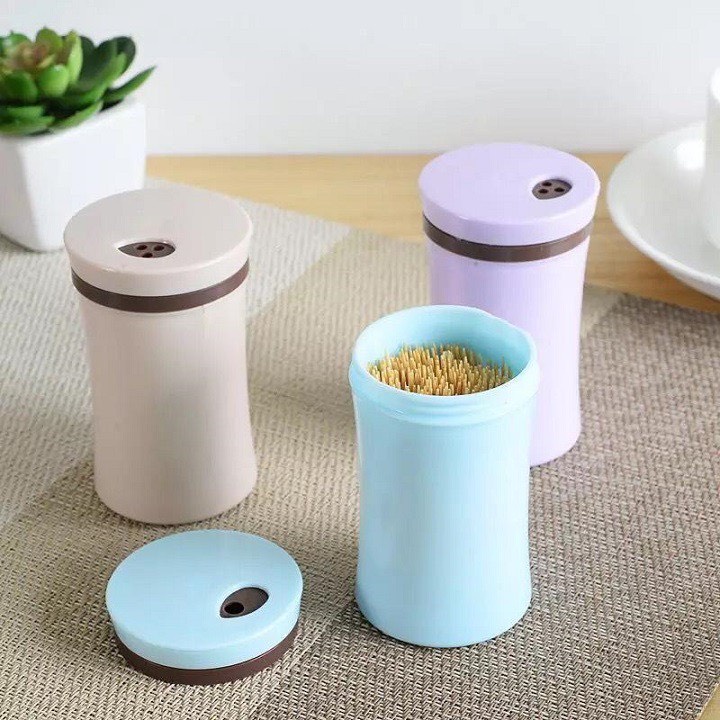 Hủ ĐựngTăm Hình Gấu Xinh Xắn - Hũ để tăm và để tiêu để thươngTiện Dụng