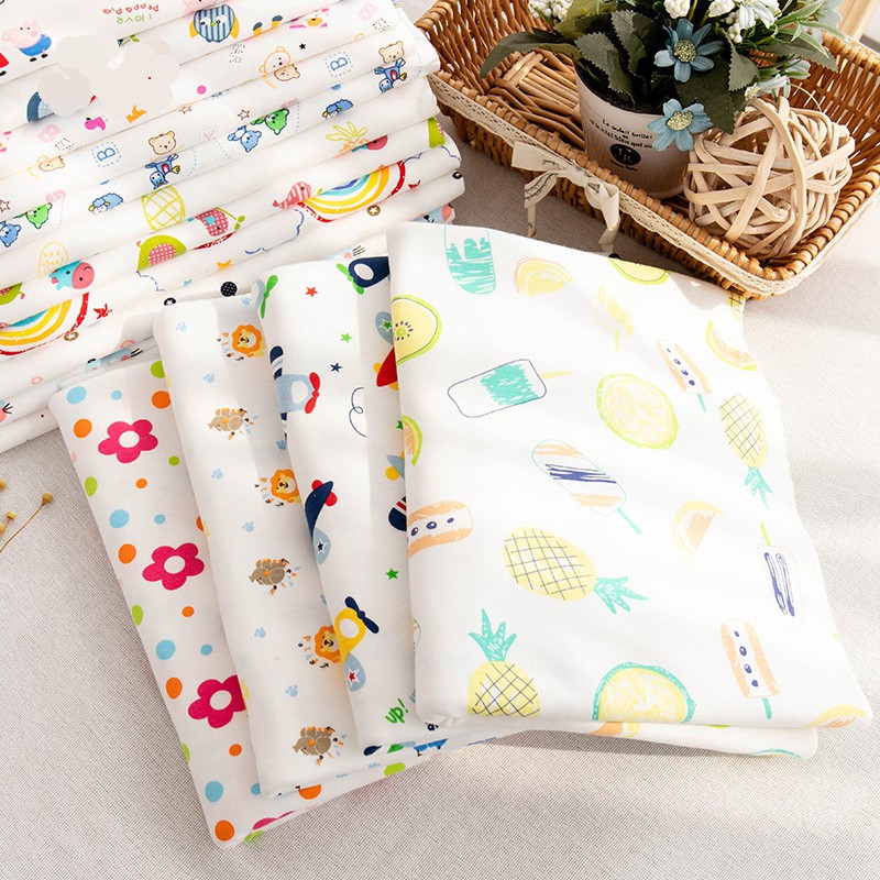 50x185cm Quần Áo Trẻ Em Vải Cotton In Hình Quần Bộ Đồ Ngủ Thân Thiện Với Môi Trường Cho Bé KAIN PASANG DIY May Chất Liệu Khăn Lau TJ0076