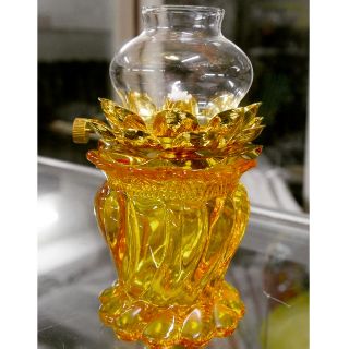 Đèn Dầu Cát Tường Chân Thủy Tinh Hoa Sen đồ thờ cúng đèn thờ trang trí ban thờ