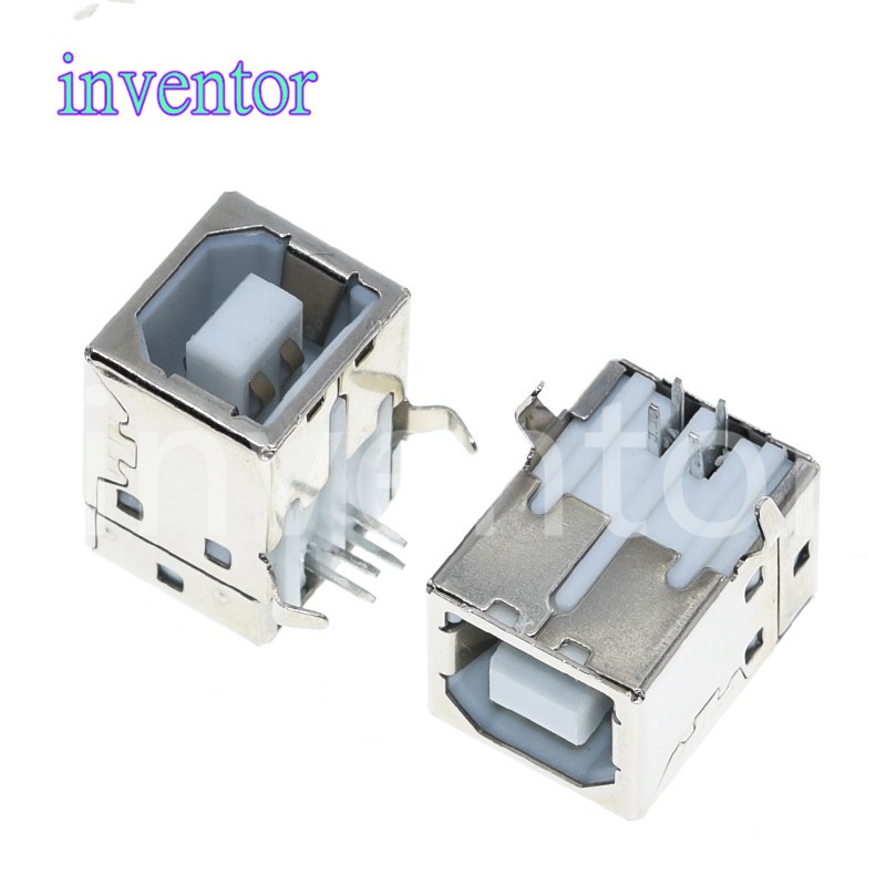 10 Đầu nối lỗ USB vuông type B hàn PCB 90 độ cho dữ liệu máy in ...