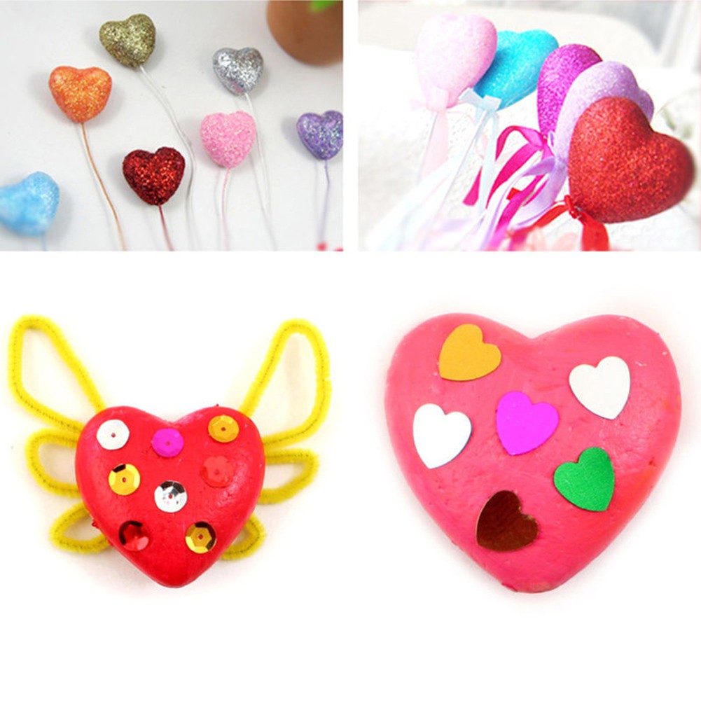 [ONE] Bọt xốp trắng Polystyrene Modeling DIY Craft Hình trái tim Trang trí tiệc
