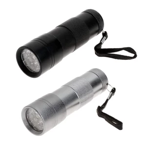 Đèn pin LED UV 12 bóng bằng hợp kim nhôm chống trượt tiện dụng