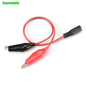 HEAS Bán Chạy 5.5mm x 2.1mm Nữ / Nam Jack Kết Nối Đến 2 Cá Sấu Kẹp Cáp Nguồn A