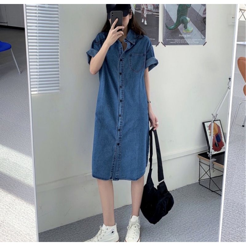 váy sơ mi sọc xanh giá tốt Tháng 5, 2024 | Mua ngay | Shopee Việt Nam