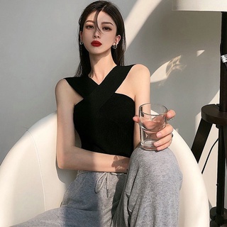 Áo Thun  Tăm  Cotton Cổ Chéo Mặc Nhiều Kiểu