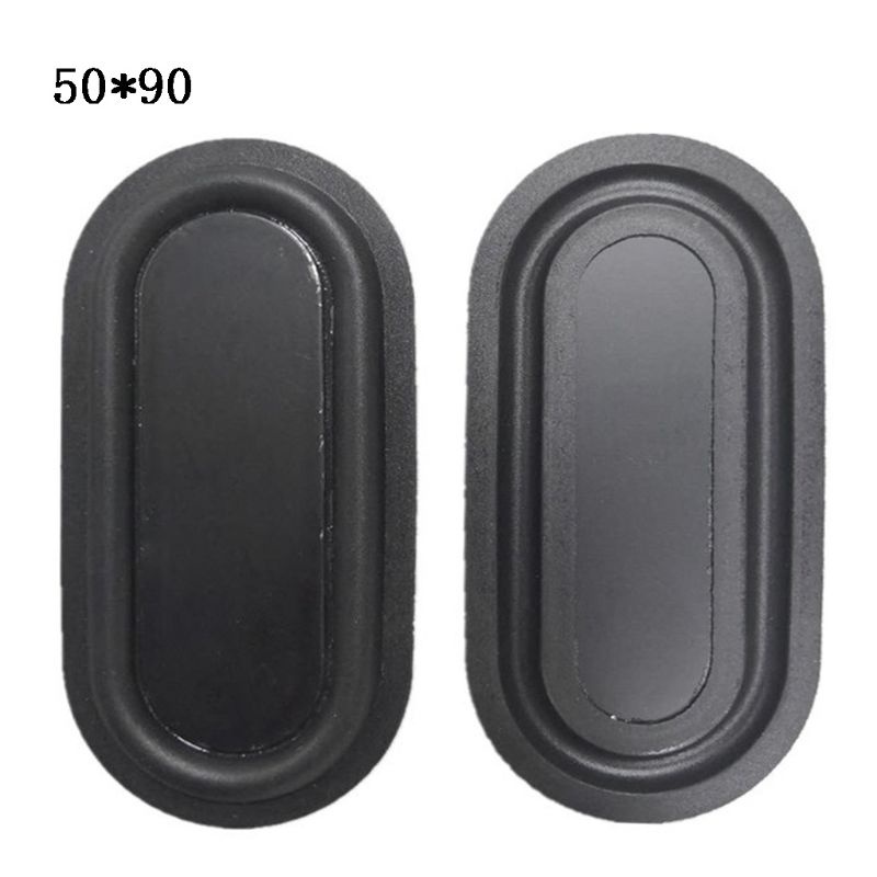 Set 2 đĩa rung hình oval bằng cao su chuyên dụng cho loa bass nặng 2040-6090