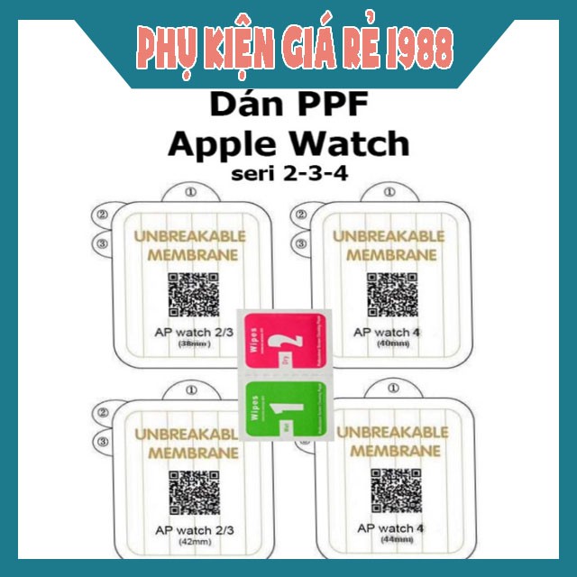 Miếng dán PPF đồng  hồ chống va đập Size ( 38-40-41-42-44-45)