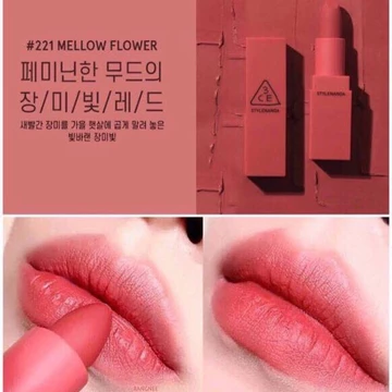 Son Thỏi 3CE Mood Recipe 2017 Màu #221 Mellow Flower