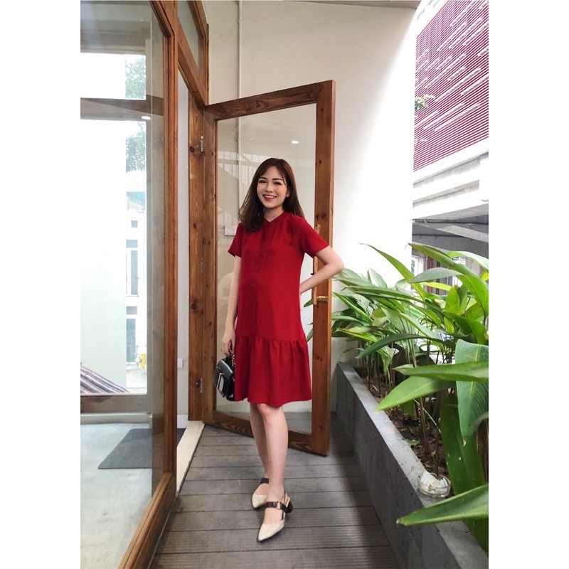 (XẢ LỖ )Váy bầu công sở - đầm bầu mùa hè - váy cho mẹ sau sinh chất đẹ nhẹ không nhăn
