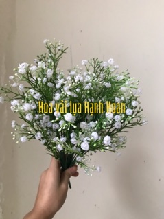 Cành Baby Giả 30cm [Bó 10 Cành] Nụ Nở Có Lá Không Lá Trang Trí Bình Hoa Cưới Kỉ Yếu Xưởng Hạnh Hoan Nam Địnạh