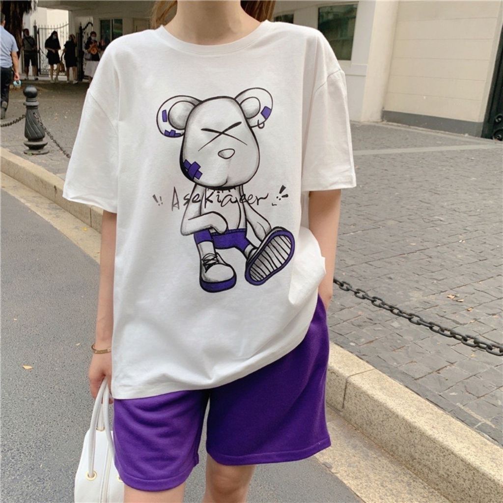 Đồ bộ quần đùi bigsize đồ bộ đồ mặc nhà nữ đẹp dễ thương mùa hè đi chơi ngủ trung niên thun co giãn ESHOP AD14