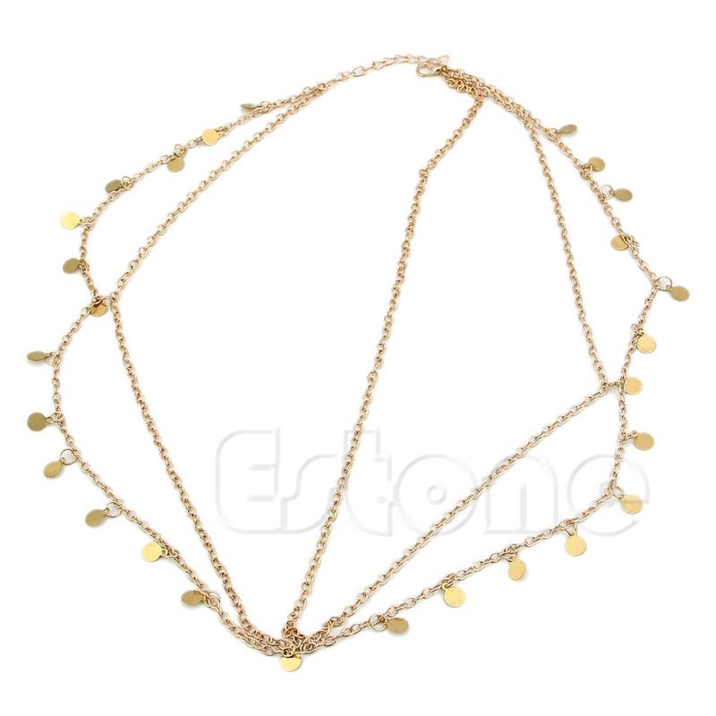 Wellb Bohemian Thời Trang Nữ Kim Loại Cho Dây Xích Đầu Trang Sức Băng Đô Cho Đầu Tóc