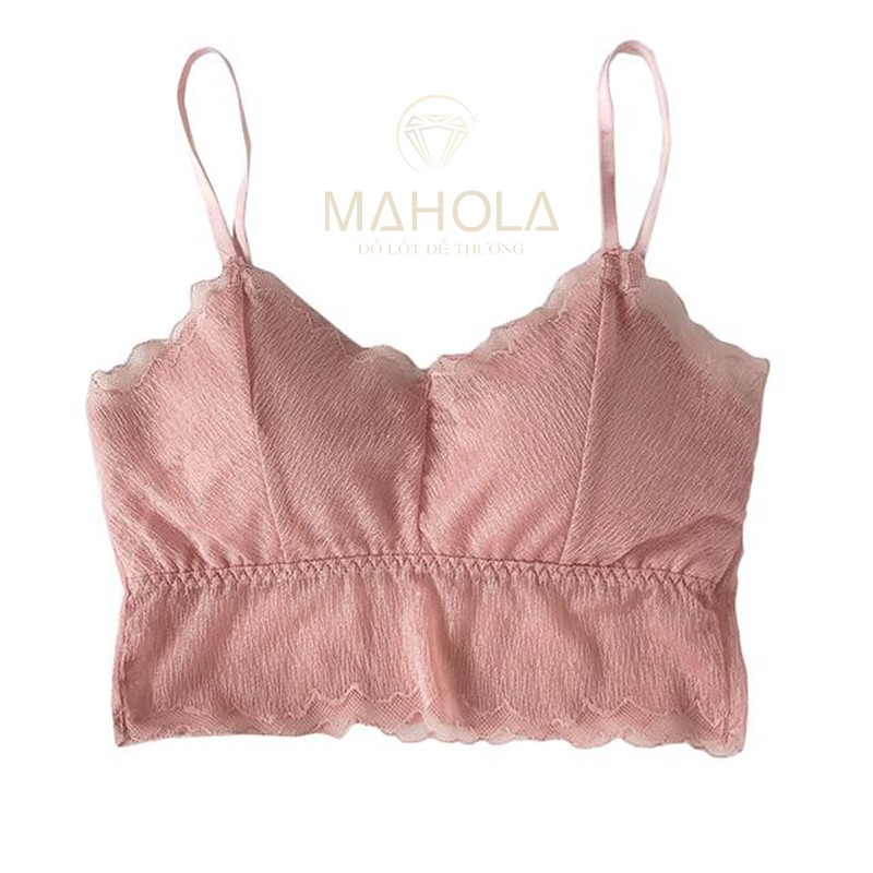 Áo bralette lưới phối ren iBasic  Mahola Bra22