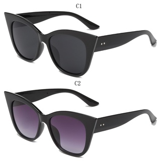 Mắt mèo catwoman Kính râm nữ bằng nhựa cổ điển UV400 Thiết kế thương hiệu Kính râm ngoài trời thời trang cổ điển