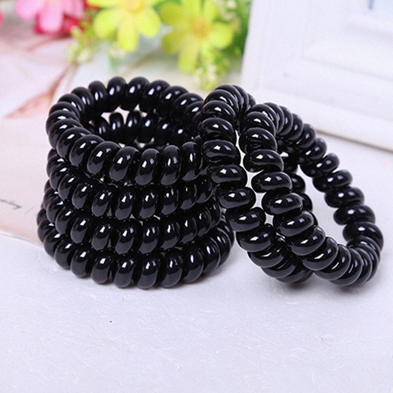 Chun buộc tóc lò xo không hại tóc nhiều màu phụ kiện tóc làm phồng dễ đeo siêu bền