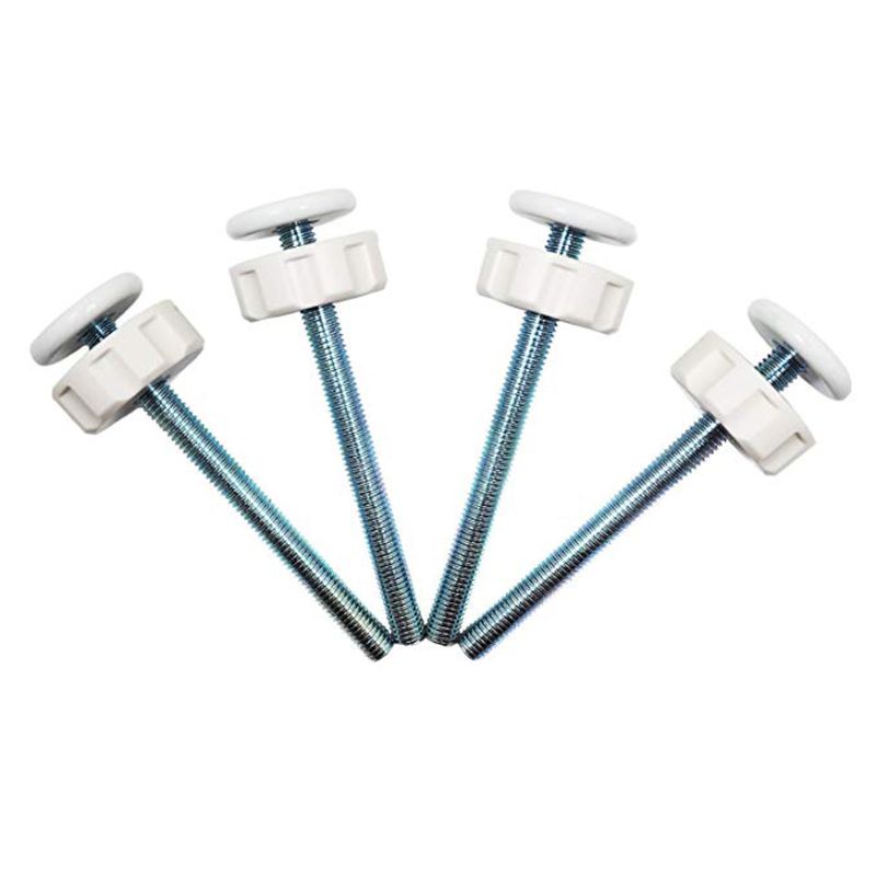 Jenniferab Cửa Hàng Rào Cầu Thang Banister Phụ Kiện Adapter Với Đai Ốc Lõi Thép Dài Cho Thú Cưng An Toàn Cổng Vít Bu Lông Quay
