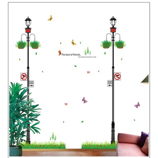 Decal dán tường, tranh dán tường hình đèn đường XL7041