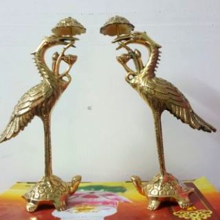 Đôi Hạc Đồng Nguyên Chất 24cm,30cm