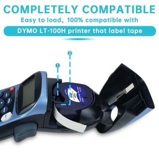 Cuộn Băng Keo Dymo LetraTag 100H Refill [Hàng Có Sẵn] Tương Thích Dymo LetraTag Label Dto Letra 120H 12X4410