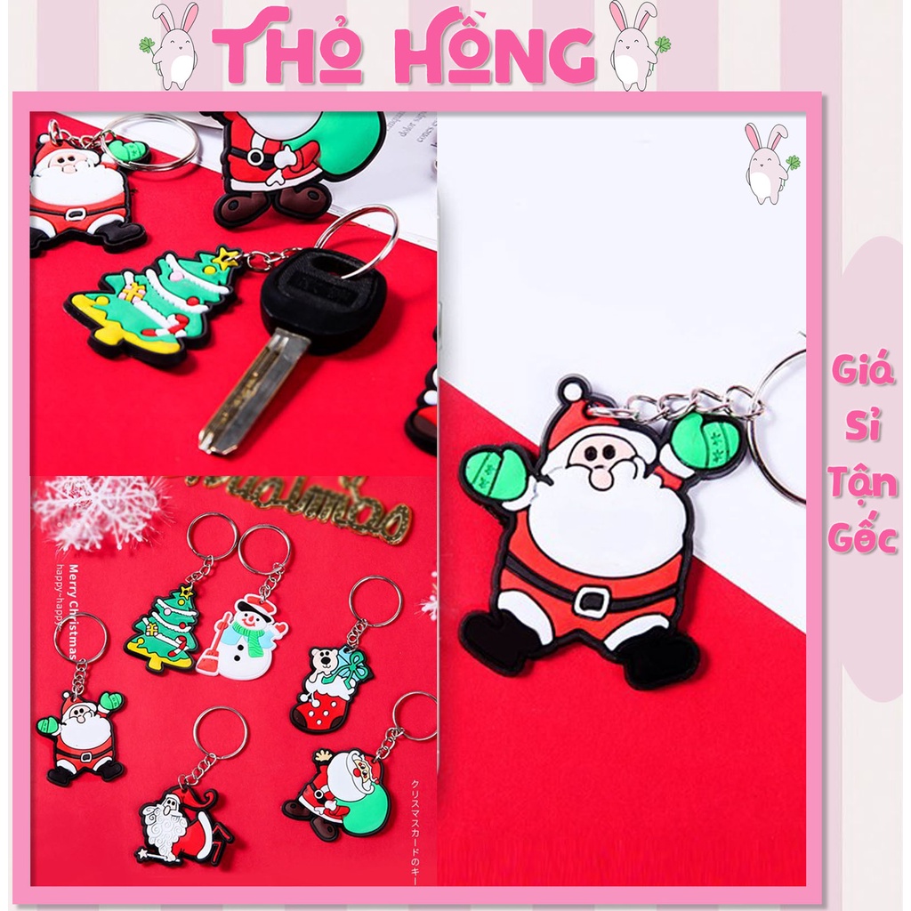 10 Móc Khoá Noel 1 Mặt 5Cm