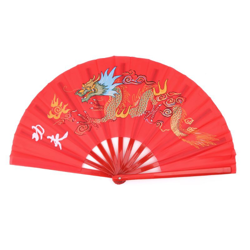 Quạt Xếp Biểu Diễn Võ Thuật Trung Hoa Thái Cực Quyền Tai Chi Kung Fu 33 cm