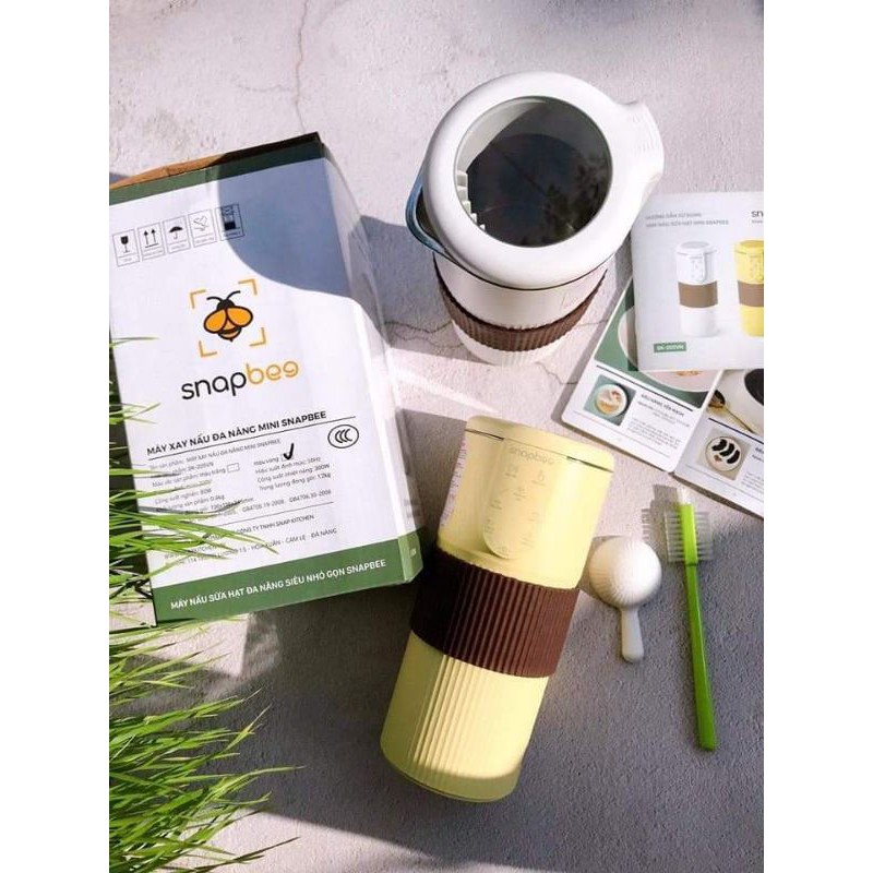 Máy Làm Sữa Hạt Mini Đa Năng Snapbee, Làm Sinh Tố, Nấu Cháo, Soup ...