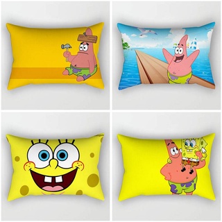 ST2 SpongeBob SquarePants 50x30CM Hình Chữ Nhật Gối Sofa Phòng Ngủ Đệm Ô Tô Trang Trí Nhà Gối Bao TS2