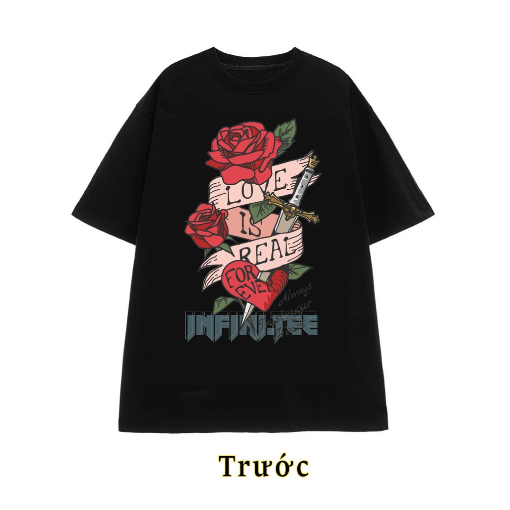 Áo thun INFINITEE Fni0021,Thun 100% Cotton - form rộng Unisex.
