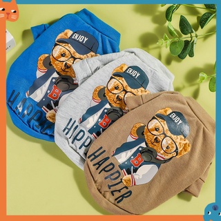 Thời trang mùa hè dễ thương gấu bông mèo áo len chó quần áo thú cưng