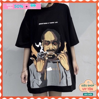 Áo thun nam nữ form rộng Áo Snoop Dog chipgenz, áo phông freesize tay lỡ basic thời trang