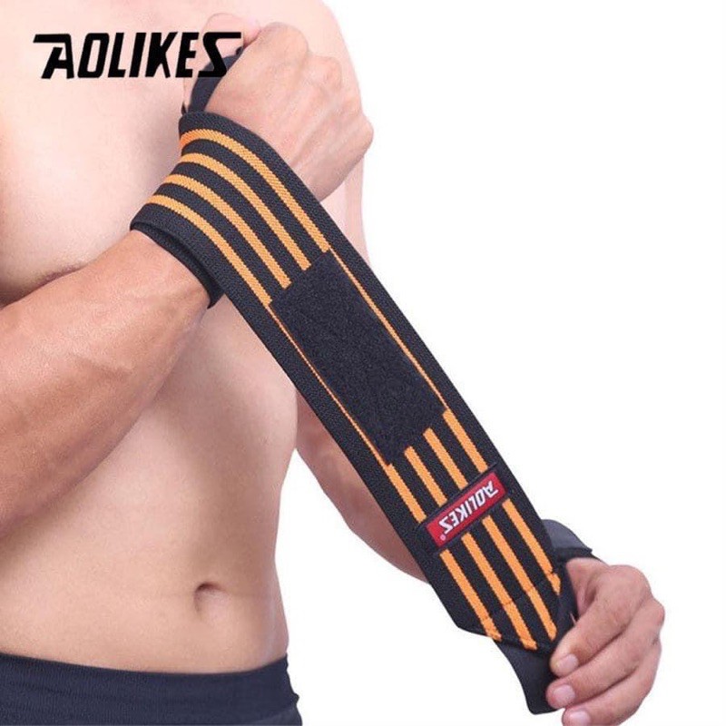 Quấn cổ tay tập gym đẩy tạ aolikes