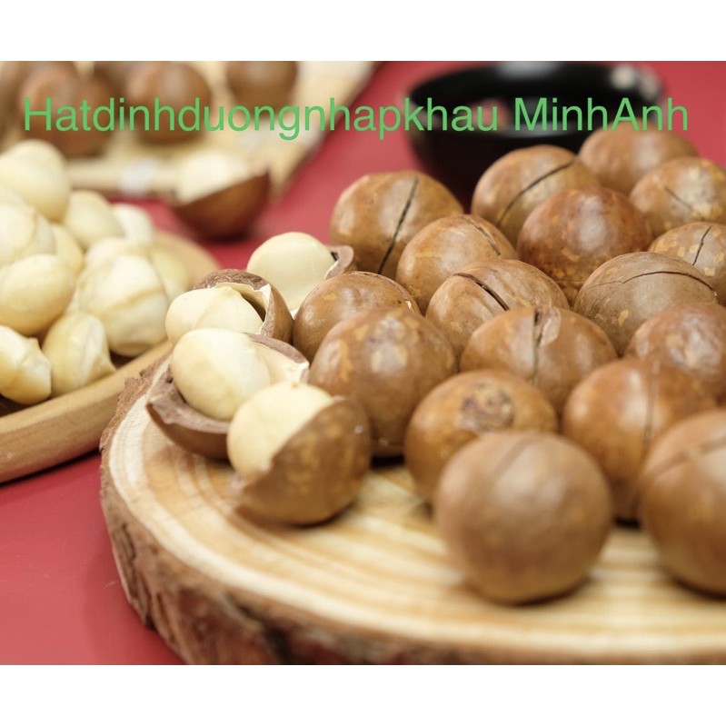 Hạt macca nứt vỏ Đắk Lắk Tây Nguyên 500g nhân trắng size to giòn thơm ...