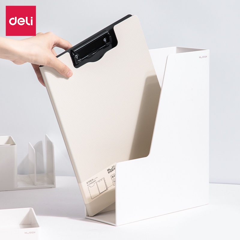 [VOUCHER 20%]Bìa trình ký Deli A4 đôi cao cấp Deli File kẹp giấy học sinh lưu trữ tài liệu văn phòng sang trọng tiện