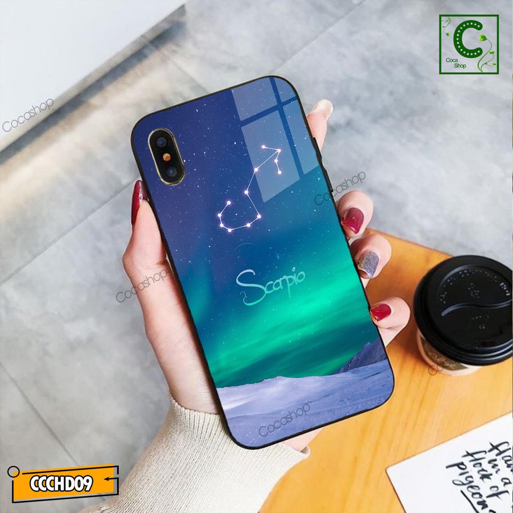 Ốp lưng iphone mặt kính cung hoàng đạo - Cung Bọ Cạp - 6/6plus/6s/6splus/7/7plus/8/8plus/x/.....