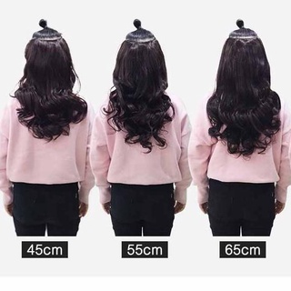 Tóc giả nữ kẹp chữ U dài 55cm kèm ảnh thật xoăn bồng bềnh làm dày tóc cực đẹp HaminStore
