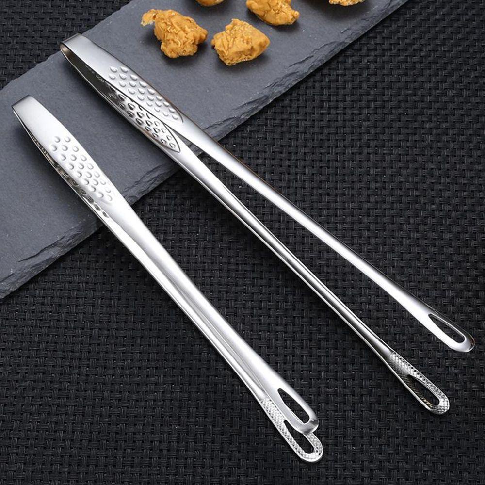 DAYBREAK Dụng cụ nấu ăn nhà bếp bằng thép không gỉ Bít tết Kẹp BBQ Nhíp Thịt nướng Kẹp