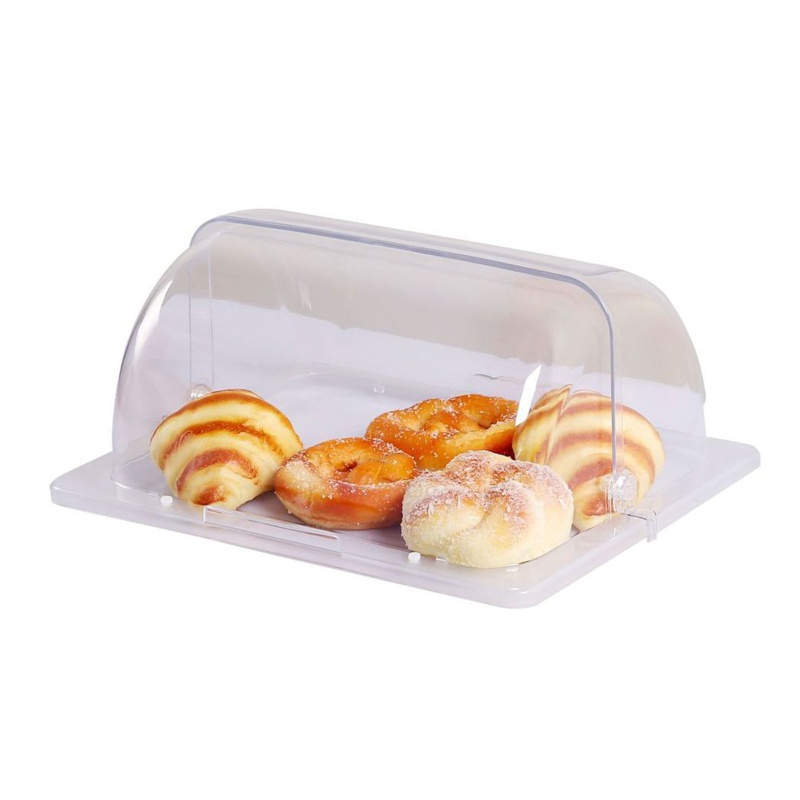 Li Hình Chữ Nhật Bánh Mì Trưng Bày Mái Vòm Flip Cover Nhà Bếp Rau Bụi
