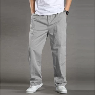 Quần Dài Kaki Nam Cạp Chun Ống Rộng - Dáng Người Nào Mặc Cũng Đẹp (Size 50 - 110kg)