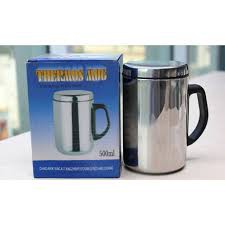 Ca giữ nhiệt inox 2 lớp - ca inox 609 Thermos giữ nhiệt 500ml có nắp kín