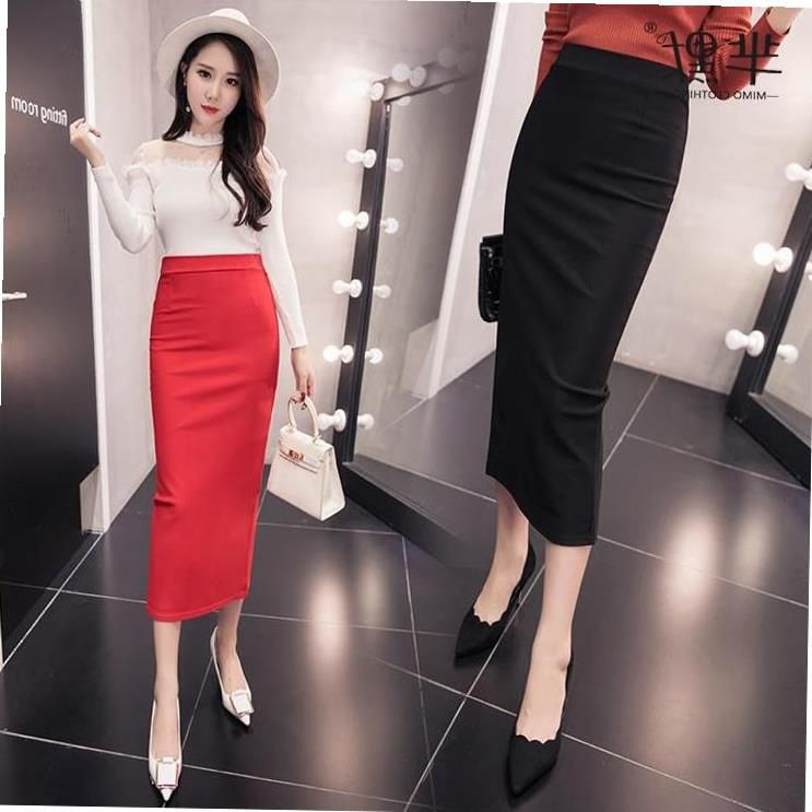 Chân Váy Bút Chì Dáng Dài 80cm Chất Umi Hàn Cao Cấp Co Dãn 4 Chiều Sẻ Sau_shopngoctrang19_CV73NT