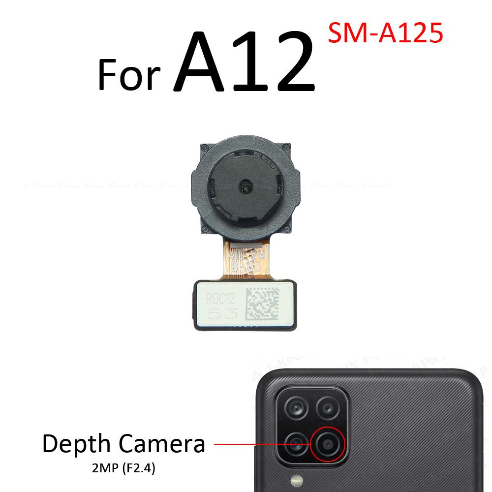 Mặt Trước Selfie Mặt Sau Chính Telephoto Macro Độ Sâu Siêu Rộng Camera Dành Cho Samsung Galaxy A12 A22 4G 5G A125 A225 A226 Cáp Mềm Thay Thế Các Bộ Phận