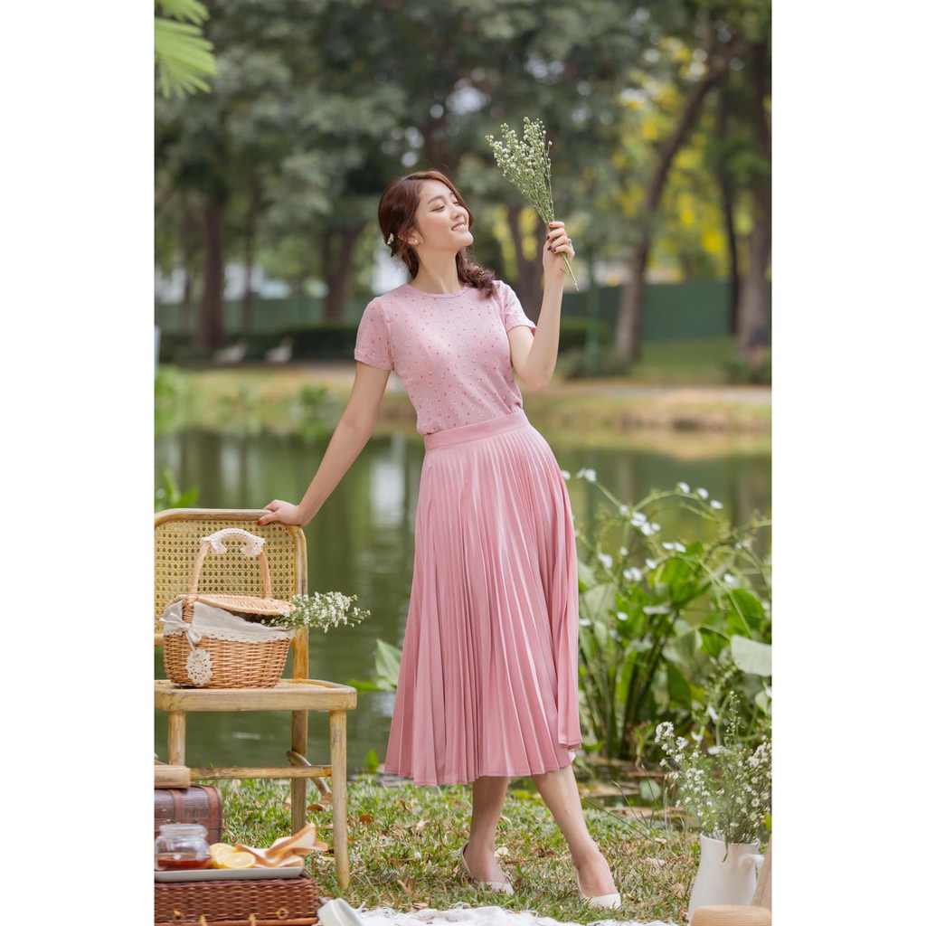Váy Xếp Ly tròn The Kat House, vải Tuyết Hàn đủ màu, đủ size, ít nhăn, phối đồ cực đẹp