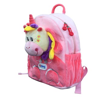 Balo mẫu giáo Smartkids Cushy-Unicorn Hồng dành cho bé 3-5 tuổi,trẻ mẫu giáo,đáng yêu,dễ thương B-12-102