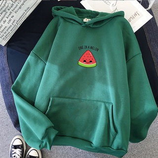 Áo hoodie in họa tiết dưa hấu có size S - 3xl phong cách thời trang thu đông dành cho nữ