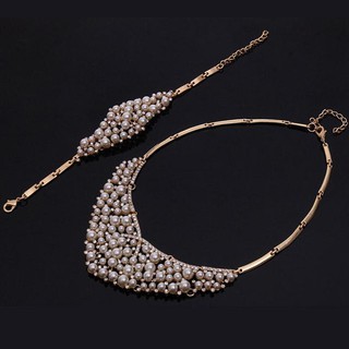Bộ trang sức ❤️FREESHIP❤️ Bộ tragn sức 4 món hạt ngọc sang trọng BHB94