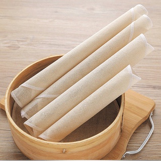 Vải Cotton Lót Nồi Hấp Bánh Bao Hình Tròn Tiện Dụng Cho Nhà Bếp